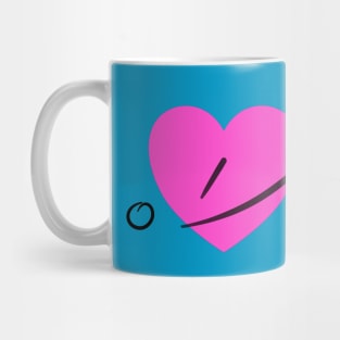 “I ❤️ Shorthand” in Gregg Shorthand Mug